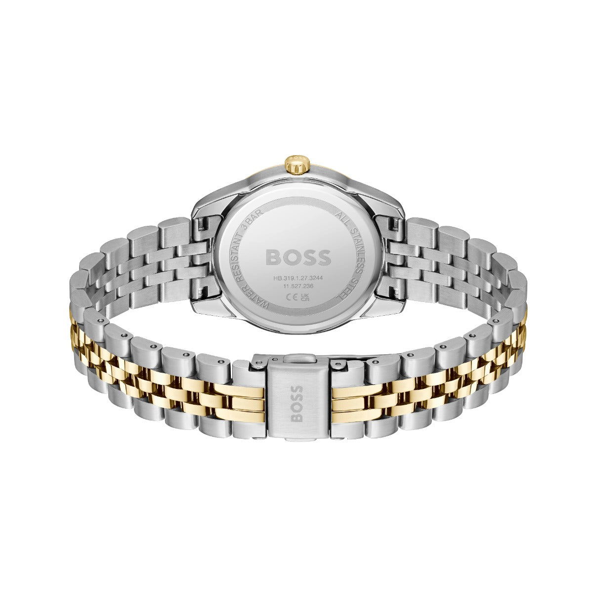 Boss Graceful Precious Ladies Watch with Black Dial and Two Tone Strap 1502811