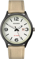 Sekonda Mens Watch with Beige Nylon Strap 1508