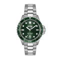 Boss Troper Sport Mens Watch with Green Dial and Silver Strap 1514294