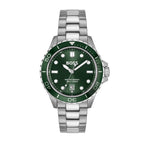 Boss Troper Sport Mens Watch with Green Dial and Silver Strap 1514294