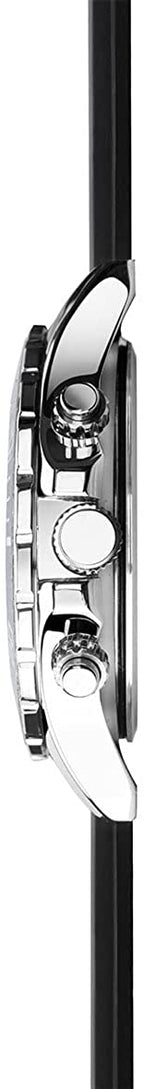 Sekonda Mens Chronograph Watch with Black Silicone Strap 1708