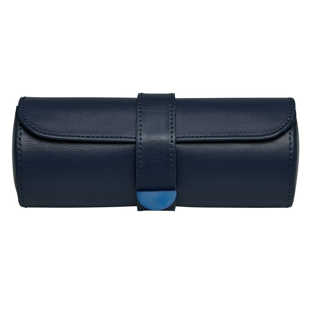 Wolf Earth Triple Watch Roll Midnight Blue 190617