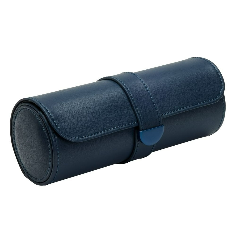 Wolf Earth Triple Watch Roll Midnight Blue 190617