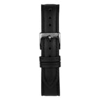 Nordgreen Pioneer Scandinavian Men's Chronograph Watch Black Dial and Black Leather Strap