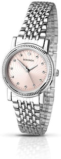 Sekonda Ladies Watch with Pink Dial and Stainless Steel Bracelet 2006