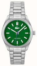 Lacoste Monceau Mens Watch with Green Dial and Silver Strap 2011354