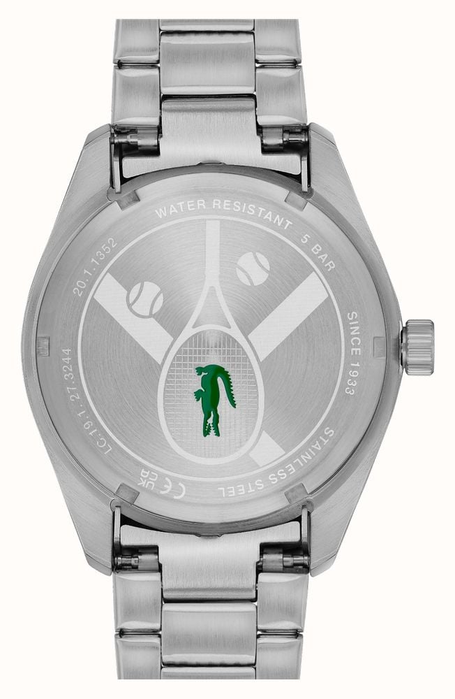 Lacoste Monceau Mens Watch with Green Dial and Silver Strap 2011354