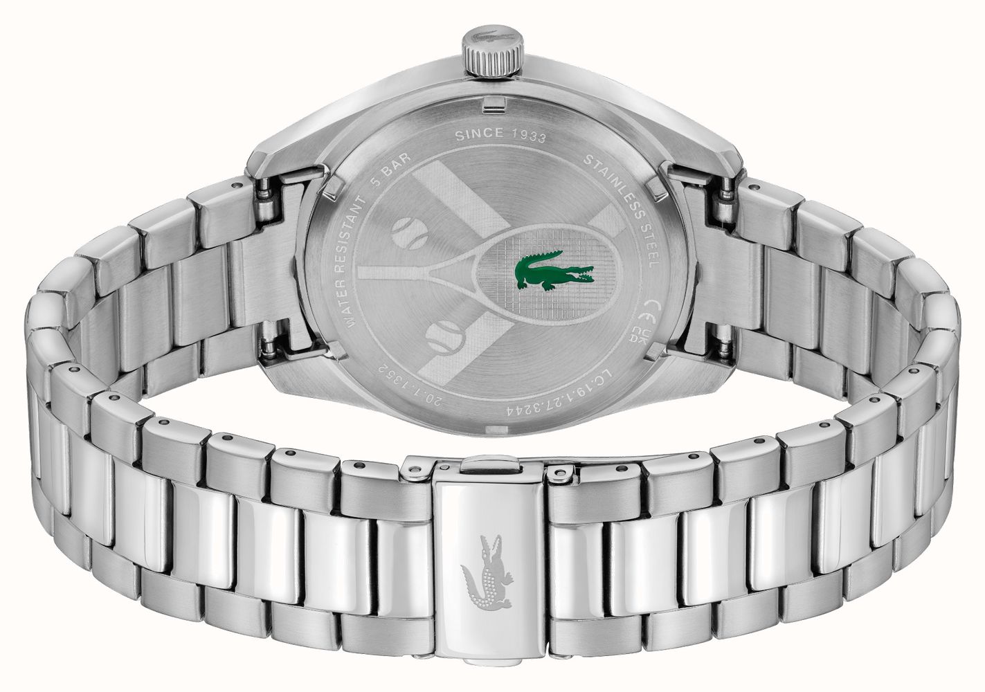 Lacoste Monceau Mens Watch with Green Dial and Silver Strap 2011354