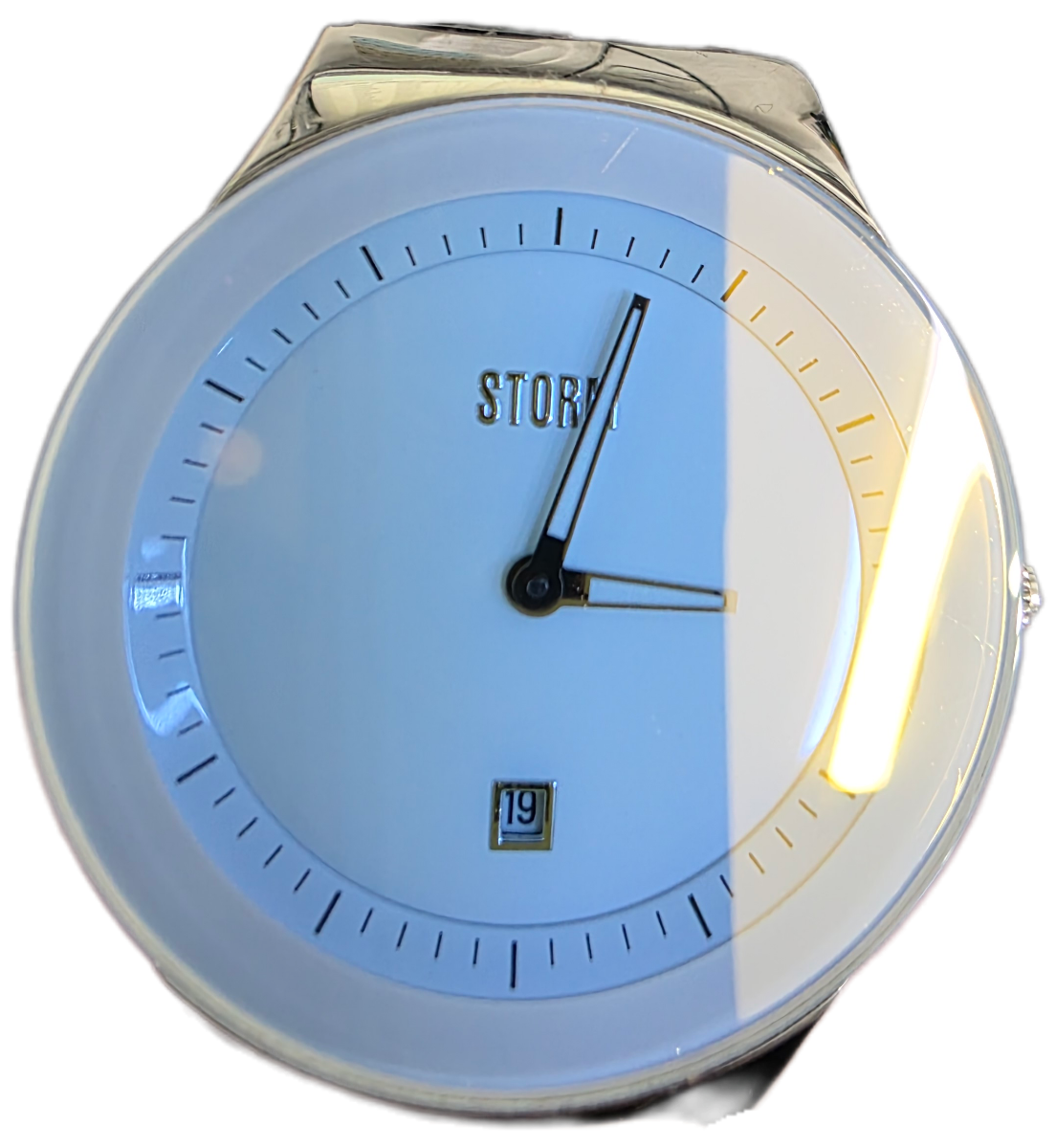 Ladies Storm Mini Sotec Watch with Blue Dial and Silver Milanese Strap 47383/IB **Refurbished**