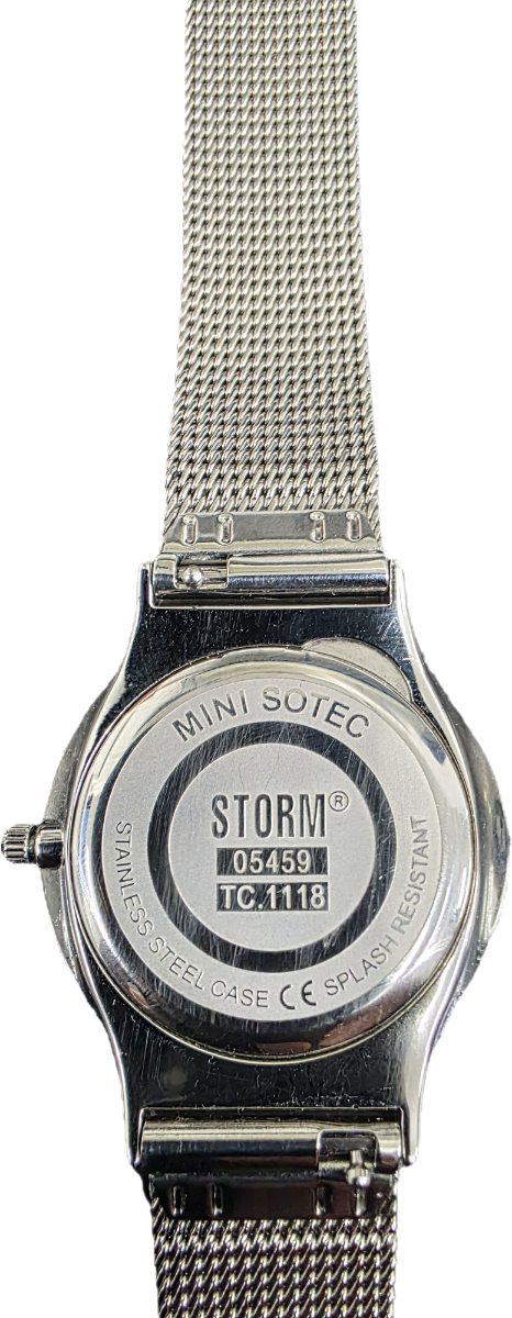 Ladies Storm Mini Sotec Watch with Blue Dial and Silver Milanese Strap 47383/IB **Refurbished**