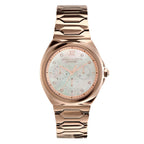 Olivia Burton Lustre Ladies Watch with Mother of Pearl Dial and Rose Gold Bracelet 24000151