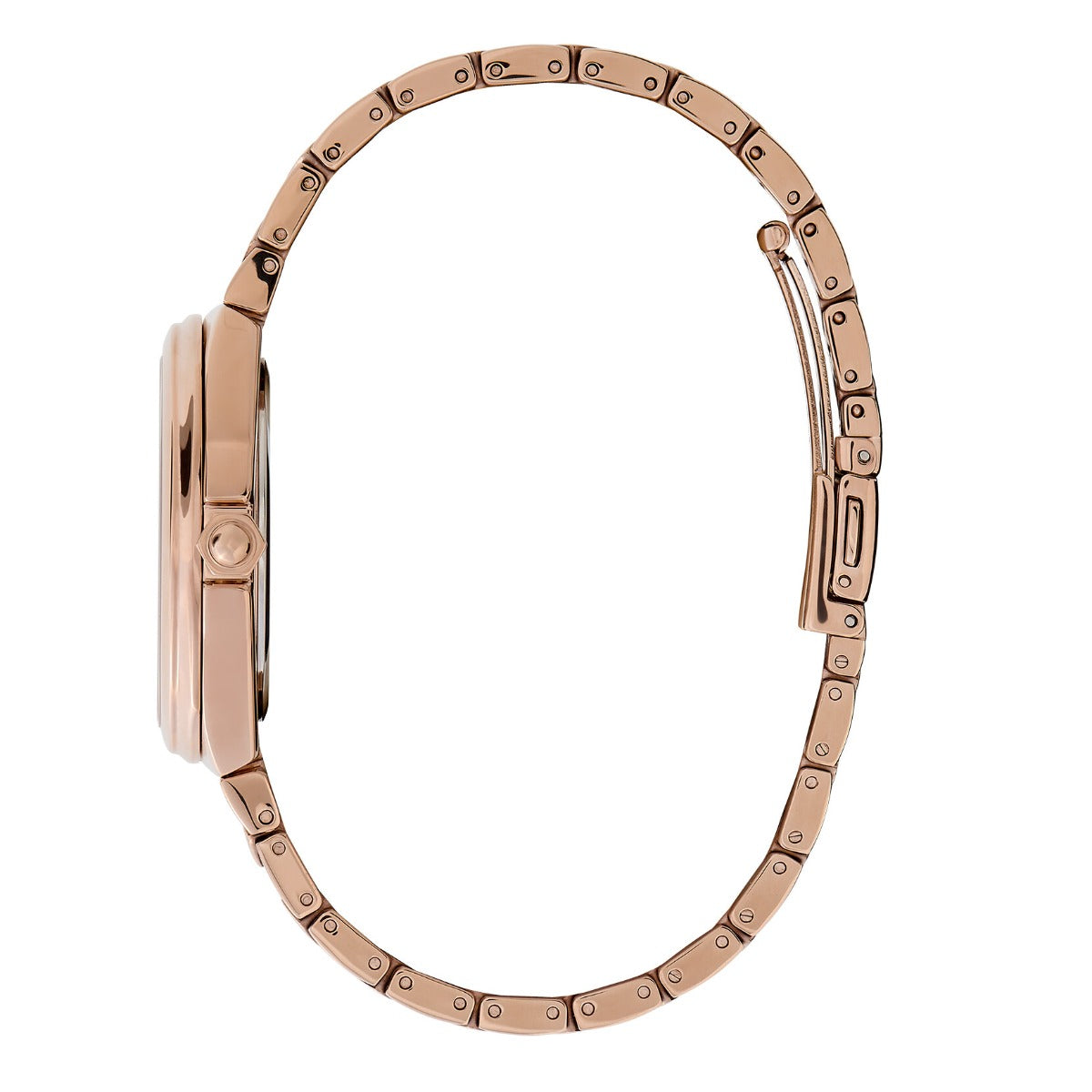 Olivia Burton Lustre Ladies Watch with Mother of Pearl Dial and Rose Gold Bracelet 24000151