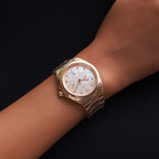 Olivia Burton Lustre Ladies Watch with Mother of Pearl Dial and Rose Gold Bracelet 24000151