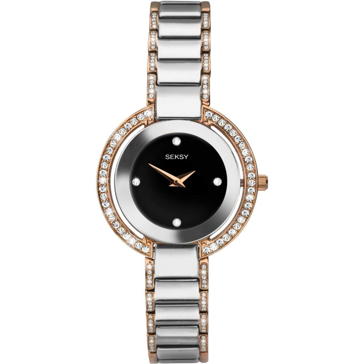 Sekonda Seksy Ladies Stainless Steel & Rose Gold Watch 2574