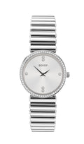 Seksy Edge Watch with Silver Bracelet & Silver Dial 40044