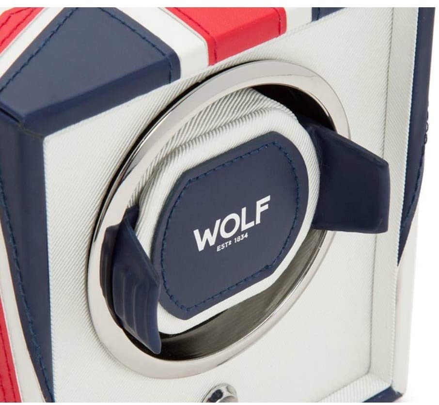 WOLF Navigator Cub Automatic Watch Winder for 1 Watch Union Flag Design 462404