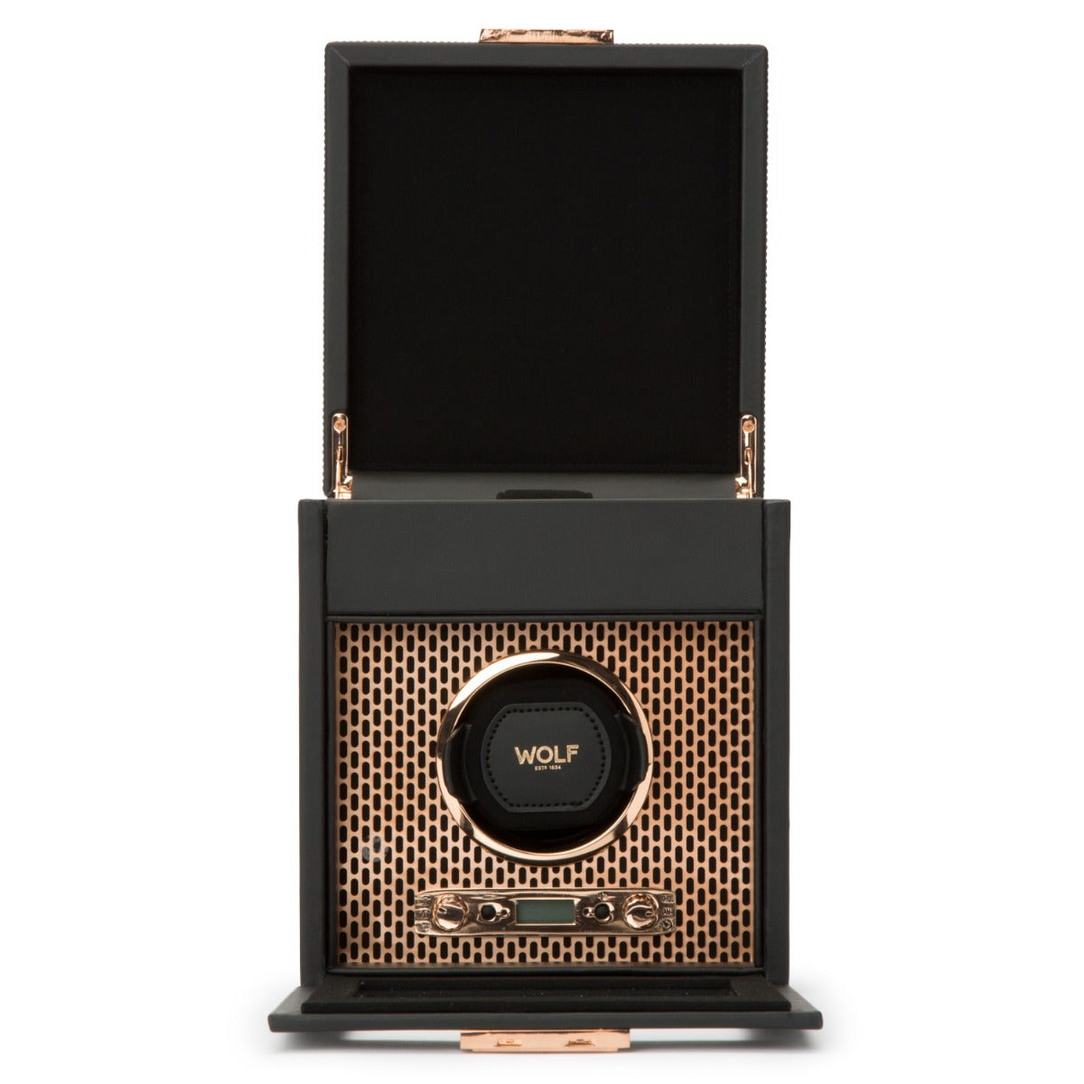 Wolf Axis Single Watch Winder with Storage 469216