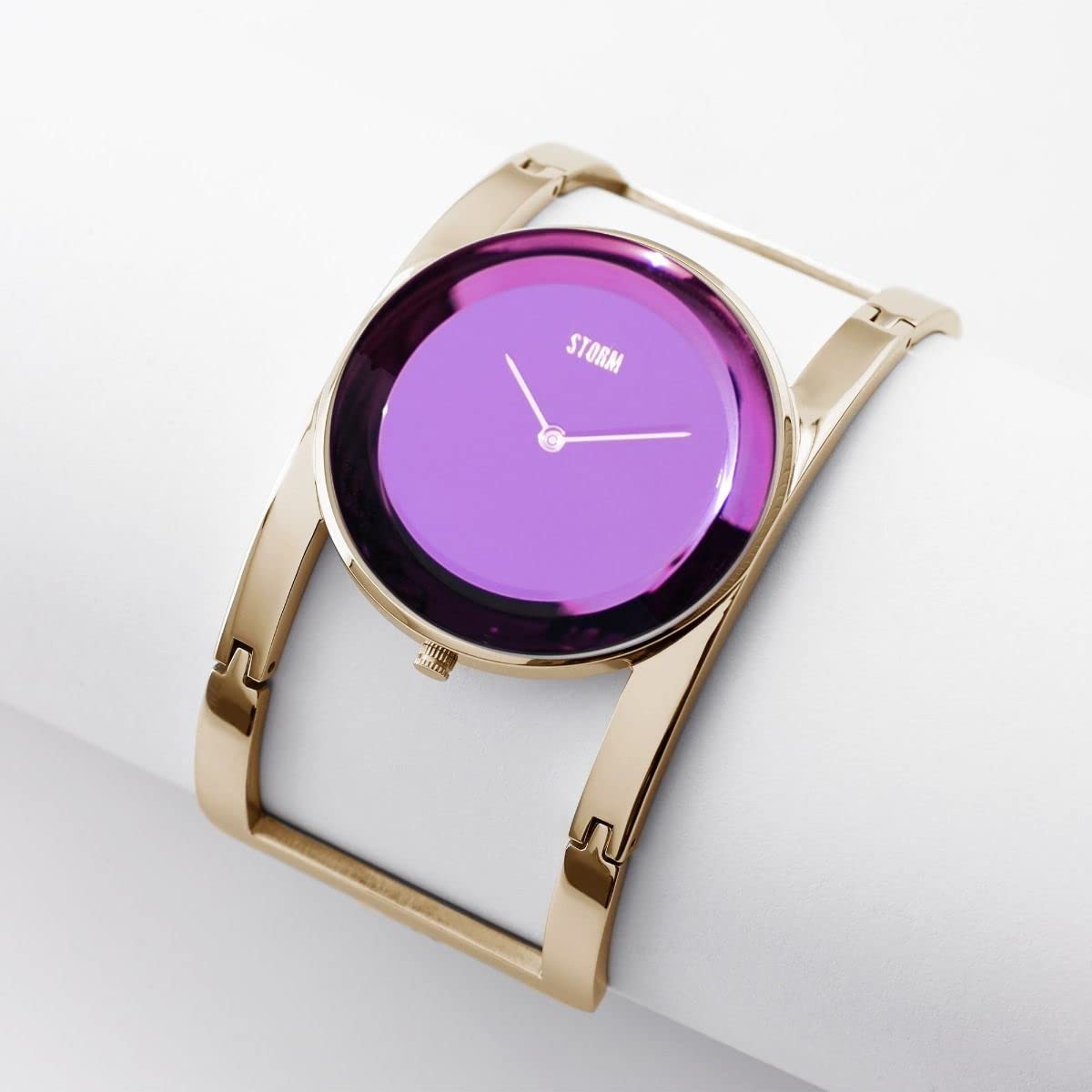 Storm Amiah Ladies Watch with Purple Dial and Rose Gold Bracelet 47323/RG