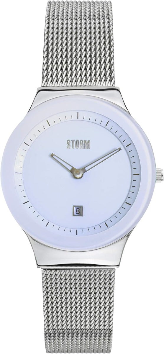 Ladies Storm Mini Sotec Watch with Blue Dial and Silver Milanese Strap 47383/IB **Refurbished**