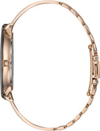 Storm Ladies Ostele Watch with Black Dial and Rose Gold Bangle Strap 47401/RG