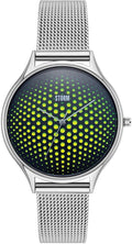STORM Cobra-X Green Watch with Green Dial and Silver Milanese Strap 47427/GN
