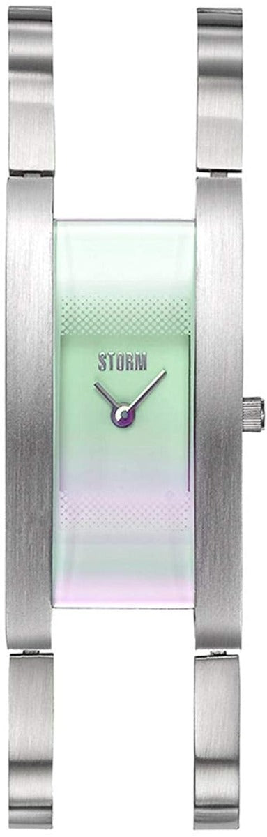 STORM ZATYA Lazer ICE Ladies Watch with Green Dial and Silver Bracelet 47451/IC