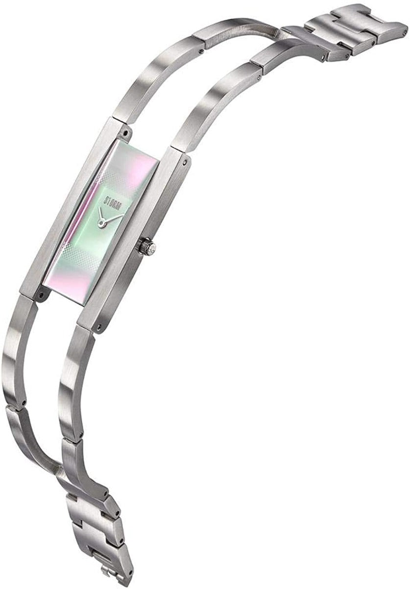 STORM ZATYA Lazer ICE Ladies Watch with Green Dial and Silver Bracelet 47451/IC
