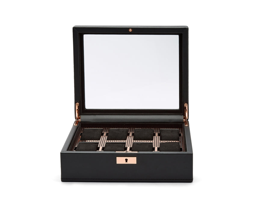 Wolf Axis Copper Vegan Leather Watch Box for 8 Watches 488016