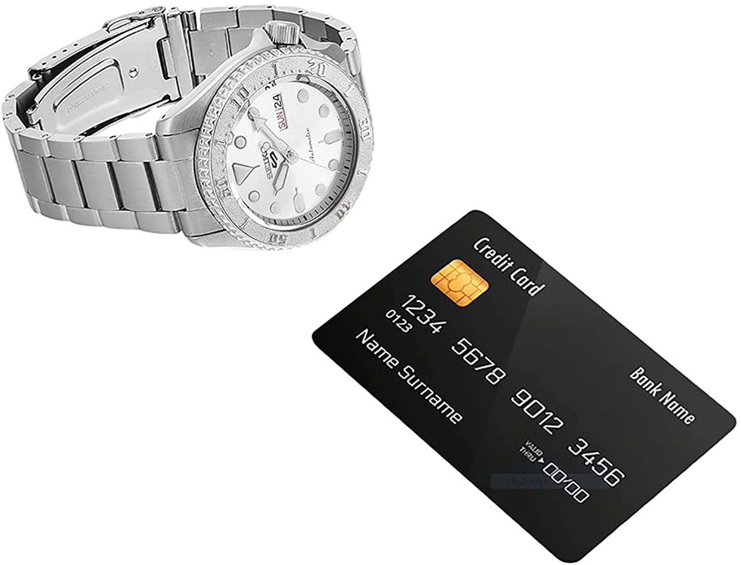 Seiko 5 Sports Men's Automatic Watch with Silver Dial and Silver Stainless Steel Bracelet SRPE71K1