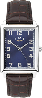 Limit Gents Watch with Blue Dial and Brown Strap 5977