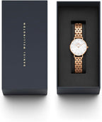 Daniel Wellington Ladies Watch with White MOP Dial & Rose Gold Strap DW00100613