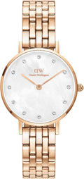 Daniel Wellington Ladies Watch with White MOP Dial & Rose Gold Strap DW00100613