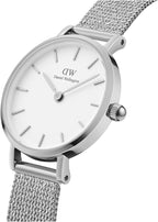 Daniel Wellington Ladies Watch with Silver Dial and Silver Milanese Strap DW00100442