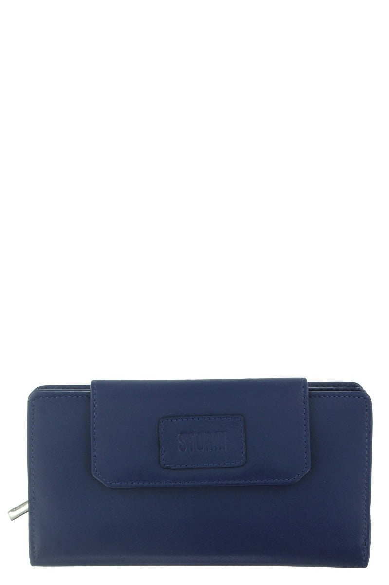 Storm Embassy Ladies Large Navy Leather Purse