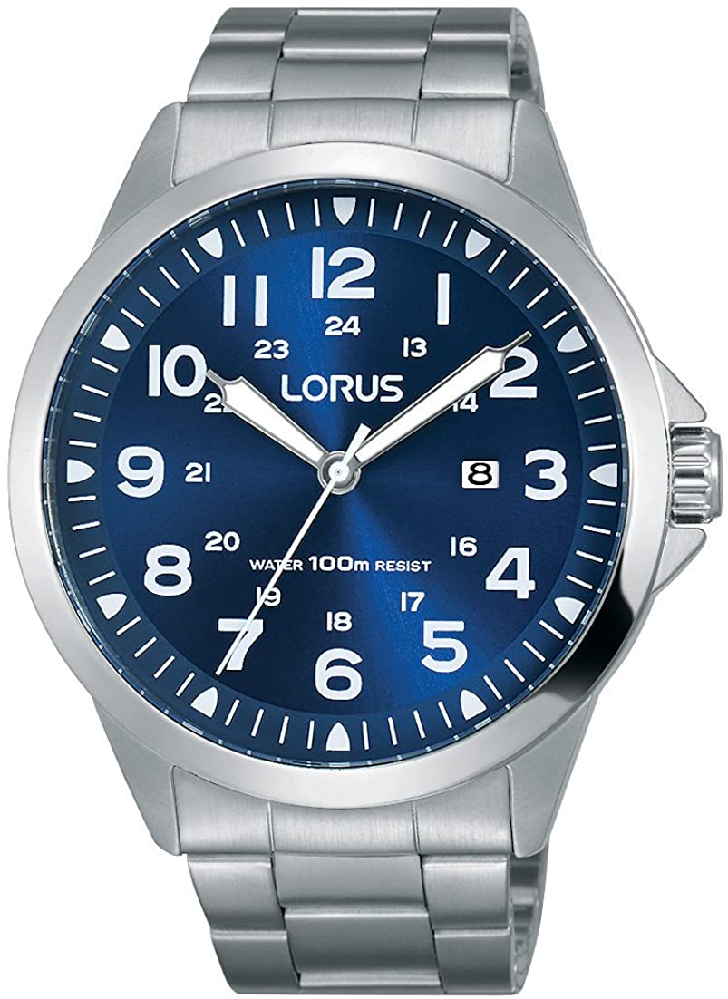 Lorus Gents Watch with Blue Sunray Dial and Stainless Steel Bracelet RH925GX9
