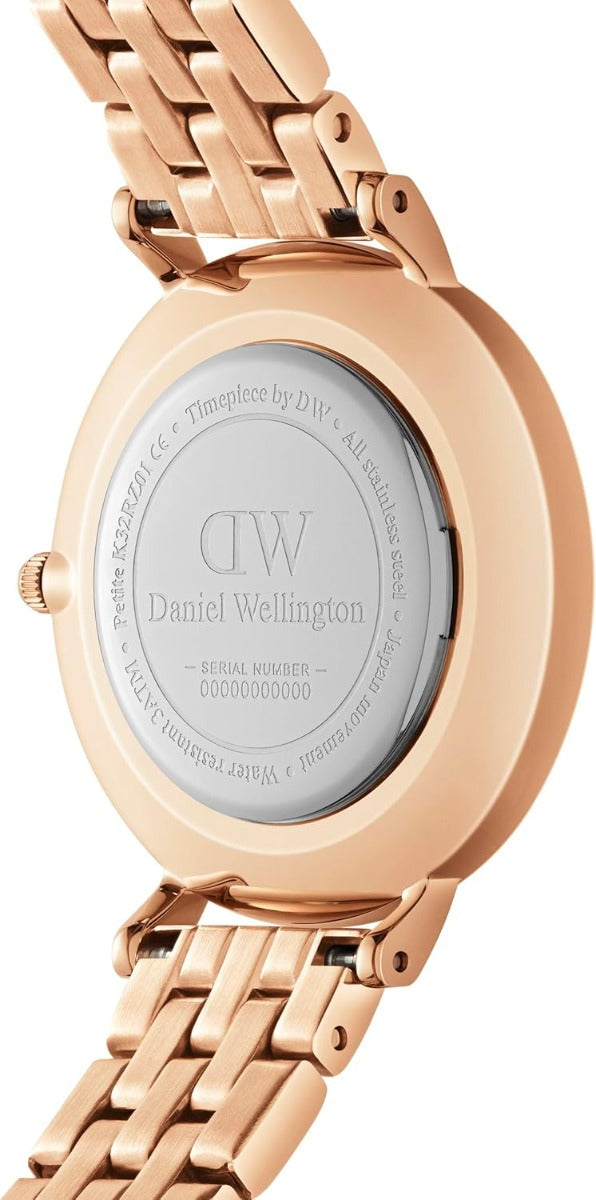 Daniel Wellington Ladies Watch with White MOP Dial & Rose Gold Strap DW00100613