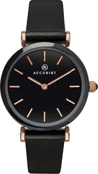 Accurist Ladies Watch With Black Dial and Ceramic Case 8181