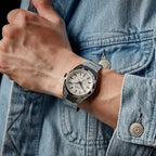 Casio Edifice Mens Automatic Watch with White Dial and Silver Strap EFK-100D-7AER