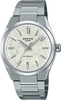 Casio Edifice Mens Automatic Watch with White Dial and Silver Strap EFK-100D-7AER