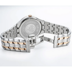 Roamer Slim-Line Mens Watch with White Dial and Two Tone Bracelet 864833 49 25 50