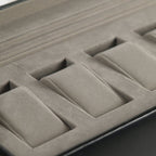 Wolf Heritage 99506 Black Vegan Leather Watch Box for 5 Watches 99506