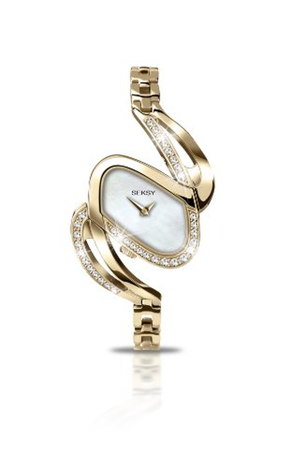 Seksy by Sekonda Mirage Mother of Pearl Dial Analogue Display and Gold Stainless Steel Bracelet Ladies Watch 4861.37