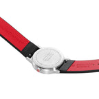 Mondaine Classic Ladies Watch with White Dial and Black Vegan Leather Strap A658.30323.16SBBV