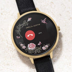 Amelia Austin Ladies Smart Watch with Black Leather Strap AA03-2000