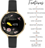 Amelia Austin Ladies Smart Watch with Black Leather Strap AA03-2000