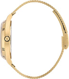 Adidas Mens Watch with Black Dial & Gold Bracelet AOSY225262I