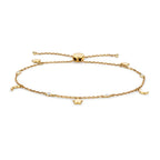 9ct Yellow Gold Diamond Bracelet 0.08 CT