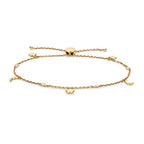 9ct Yellow Gold Diamond Bracelet 0.08 CT