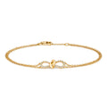 18ct Yellow Gold Diamond Bracelet 0.18 CT