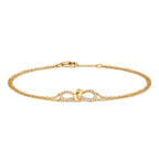 18ct Yellow Gold Diamond Bracelet 0.18 CT